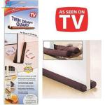 Twin Door Draft Stopper Guard Brown Stopper Energy Saving Window Safety Protector UH14016