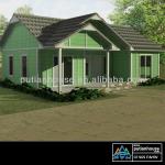 Two bedrooms 90.65sqm light steel house PTB-6