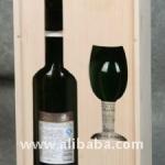 two bottle wooden wine box with accessories Sh-005