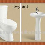 twyford toilet sets(ceramic two piece toilet with basin) A2222 D2047b