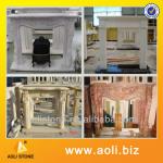 Types of natural indoor marble fireplace for decoration Aoli marble fireplace