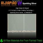 UV sparkling silver mdf panel AJ-96802E+S