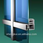 Visible Aluminum Curtain Wall, Aluminum extrusions, Aluminum Curtain Wall Profiles 140A