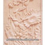 Wall decorative stone flower carving sculpture GL