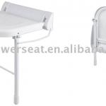 wall-mount folding shower chair with legs H