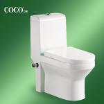 washing down one piece toilet with bidet hole/iraq toilet 6171B