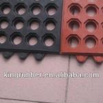 Waste Tyre Rubber Floor Pavers KM104 rubber matting