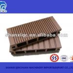 water proof Qinchuan easy installation outdoor wood plastic composit hollow decking with groove QC03-11