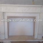 White classic marble bioethanol fireplace mantel HY-603