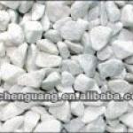 white crushed gravel stone (B001C) B001C