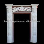 White Marble Door Surround Carving HT-A-MT012