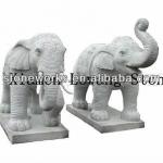 White Marble Elephant Sculpture LW13-546