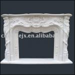 white marble fireplace JXFP-6278