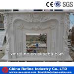 White Marble Fireplace Surround fireplace