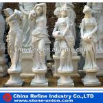 White Marble Lady Status Statue