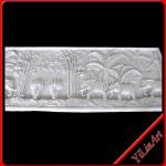 White Marble Relief With Elephant Statue(YL-F021) YL-F021