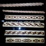 white wood trim moulding /printed trim moulding /hot pressing white wood moulding 002