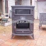 wood burning stove with oven bsc307