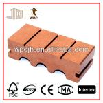 Wood feel natural good quality WPC Arched Outdoor Decking 140*40,AD04