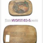 wooden reindeer soap holder WG08103-5