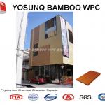 WPC facade cladding, 100*10mm,bamboo plastic composite product,superior construction material,environmental friendly QB10010-W