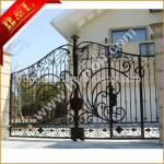 Wrought Iron Double swing driveway gate RPFG-C85