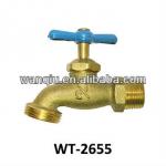 WT-2655 Economy Price Cross Handle Wall Mounted Brass Bibcock Tap WT-2655