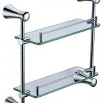 WT-GJ-815005 bathroom shelves chrome brass bar and glass holder WT-GJ-815005