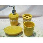 Yellow Color ceramic bathroom accessoires 4x4 kns002