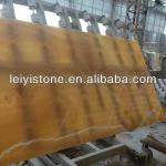 Yellow marble flat slab LY-honey onyx