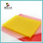 yellow polycarbonate sheet;polycarbonate panel;sanyuan sheet 2.1m*5.8m/2.1m*11.8m-12m