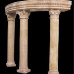 yellow travertin make roman column YZP0037 YZP0037