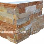 Yellow wood vein slate corner panel W012  Z