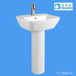 YLB8052 Sanitaryware china freestanding wash basin ceramic pedestal basin YLB8052