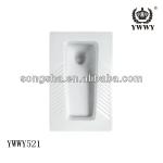 YWWY521 easy clean bathroom toilet ceramic squatting pan WC YWWY521