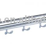 zinc alloy chrome folding towel rack with hook 5099